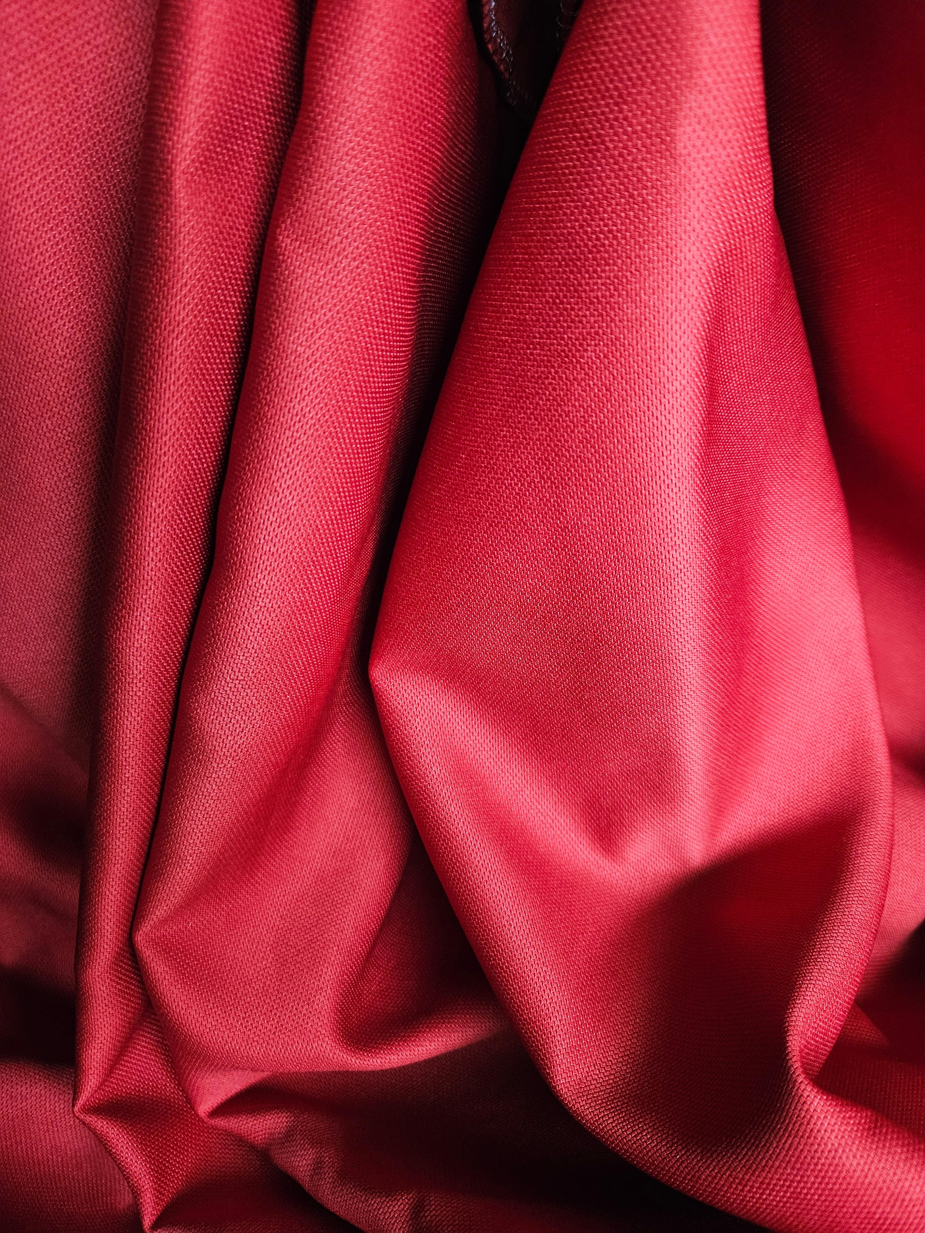 Fittingroom curtain red fabric