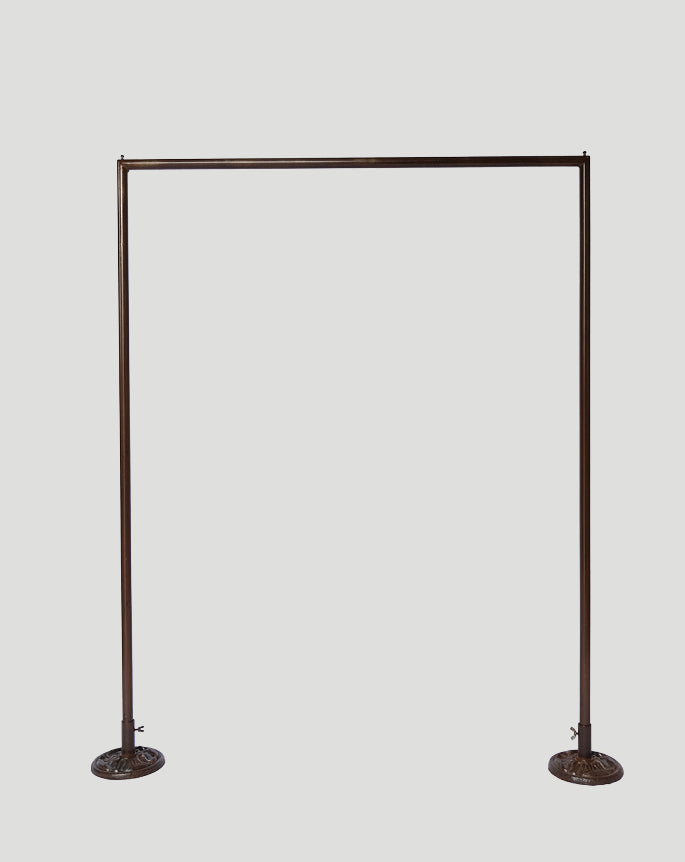 Clothing rack patina rust