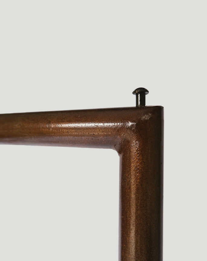 Clothing rack patina rust