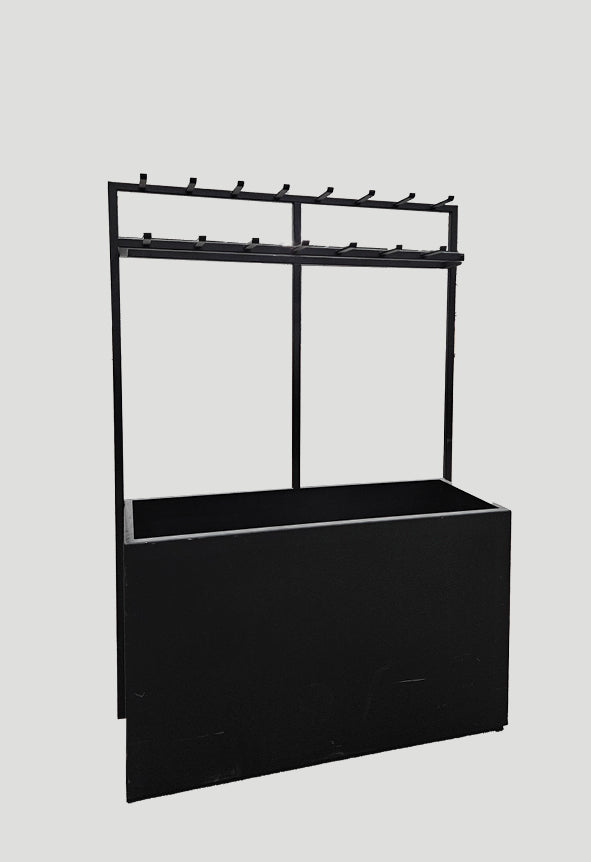 Black accessories rack