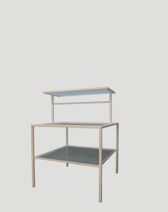 Square table triple layer