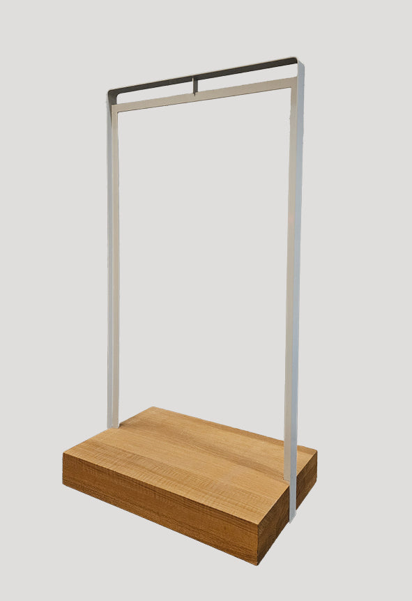 Clothing rack white wood