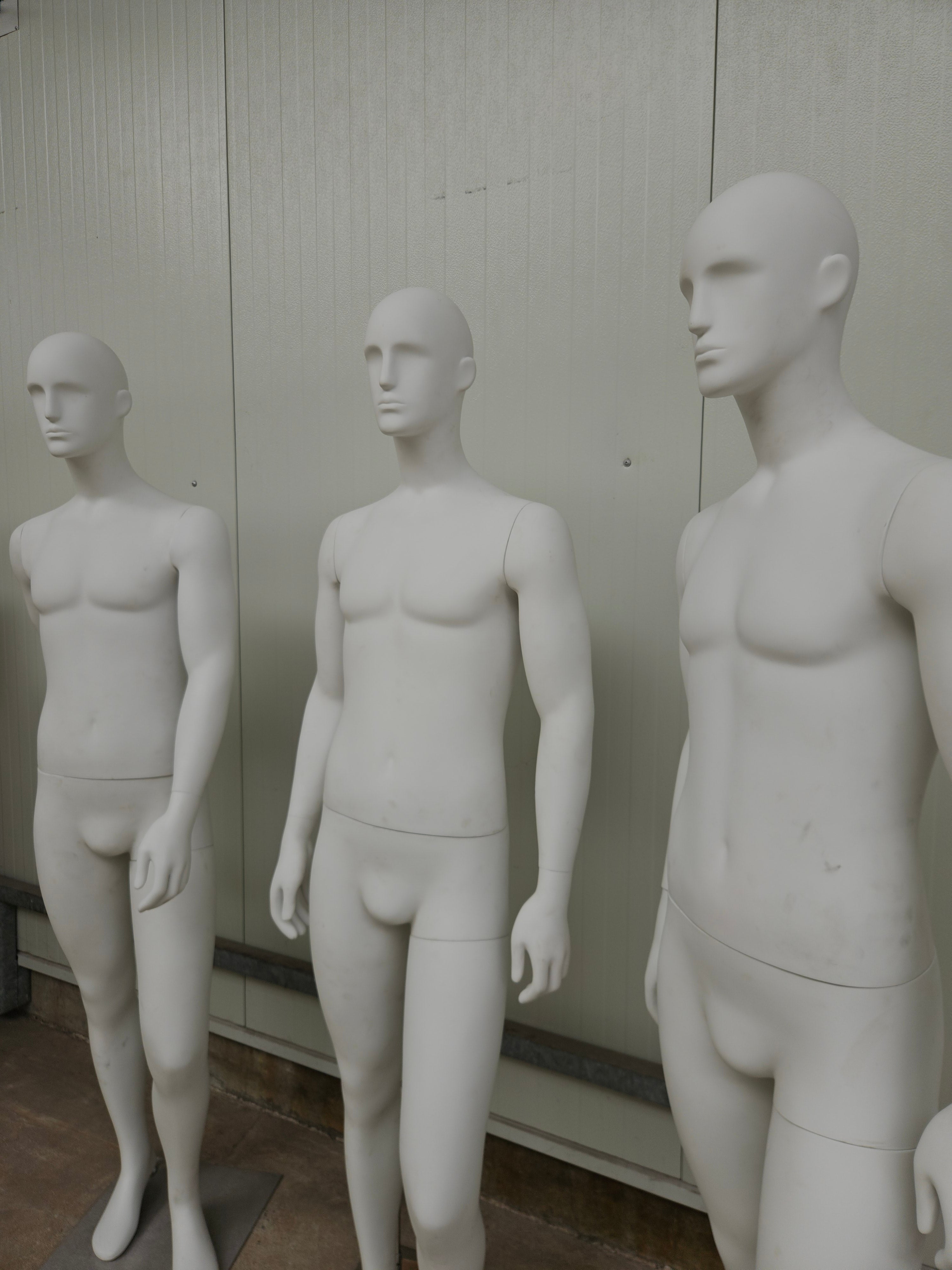 Mannequins male matt white
