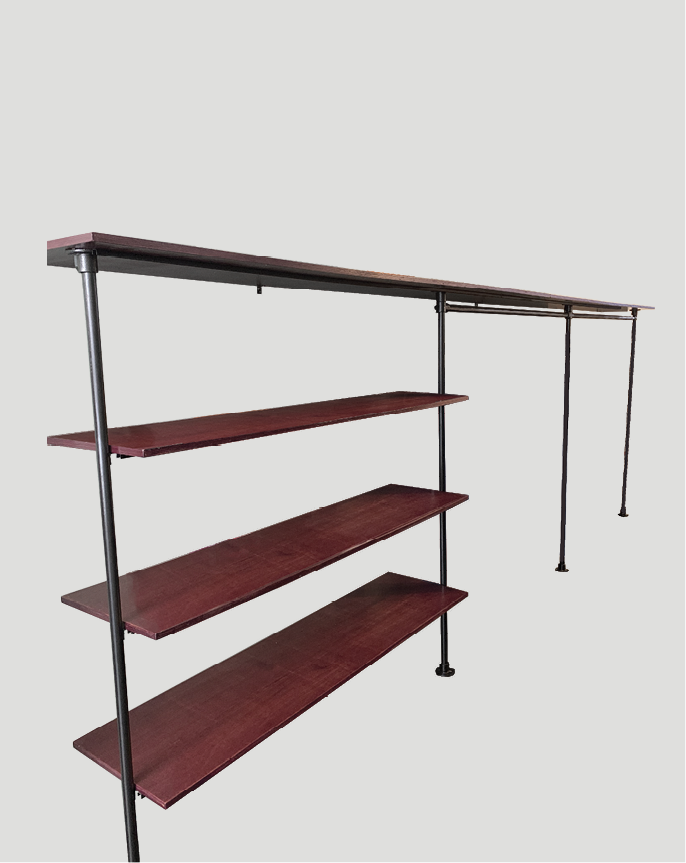 Clothing rack shelf unit 469