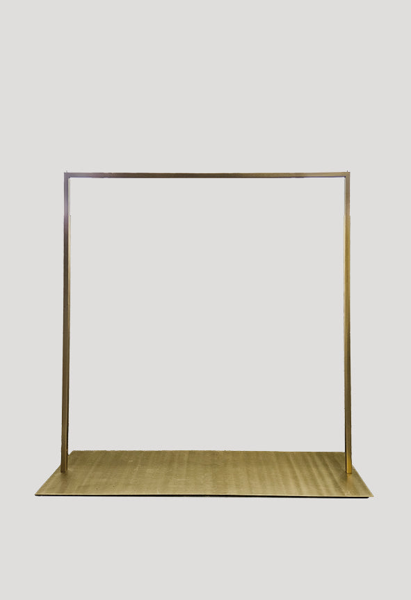 Brass-look regular clothing rack