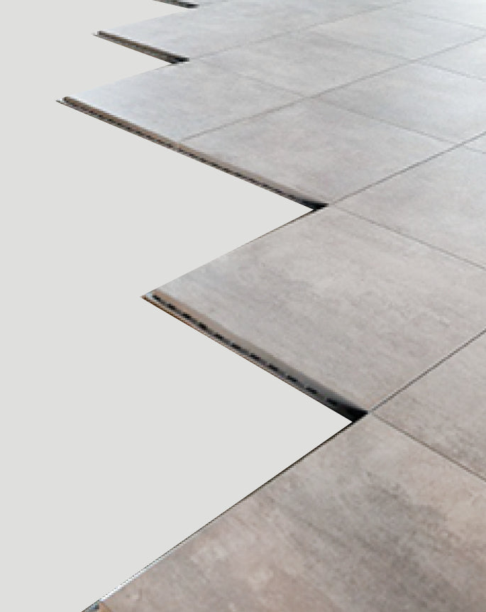 Floor tiles grey
