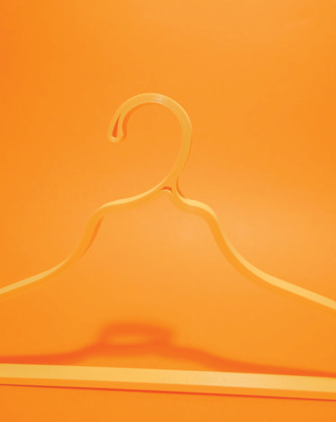 3D printed hanger orange