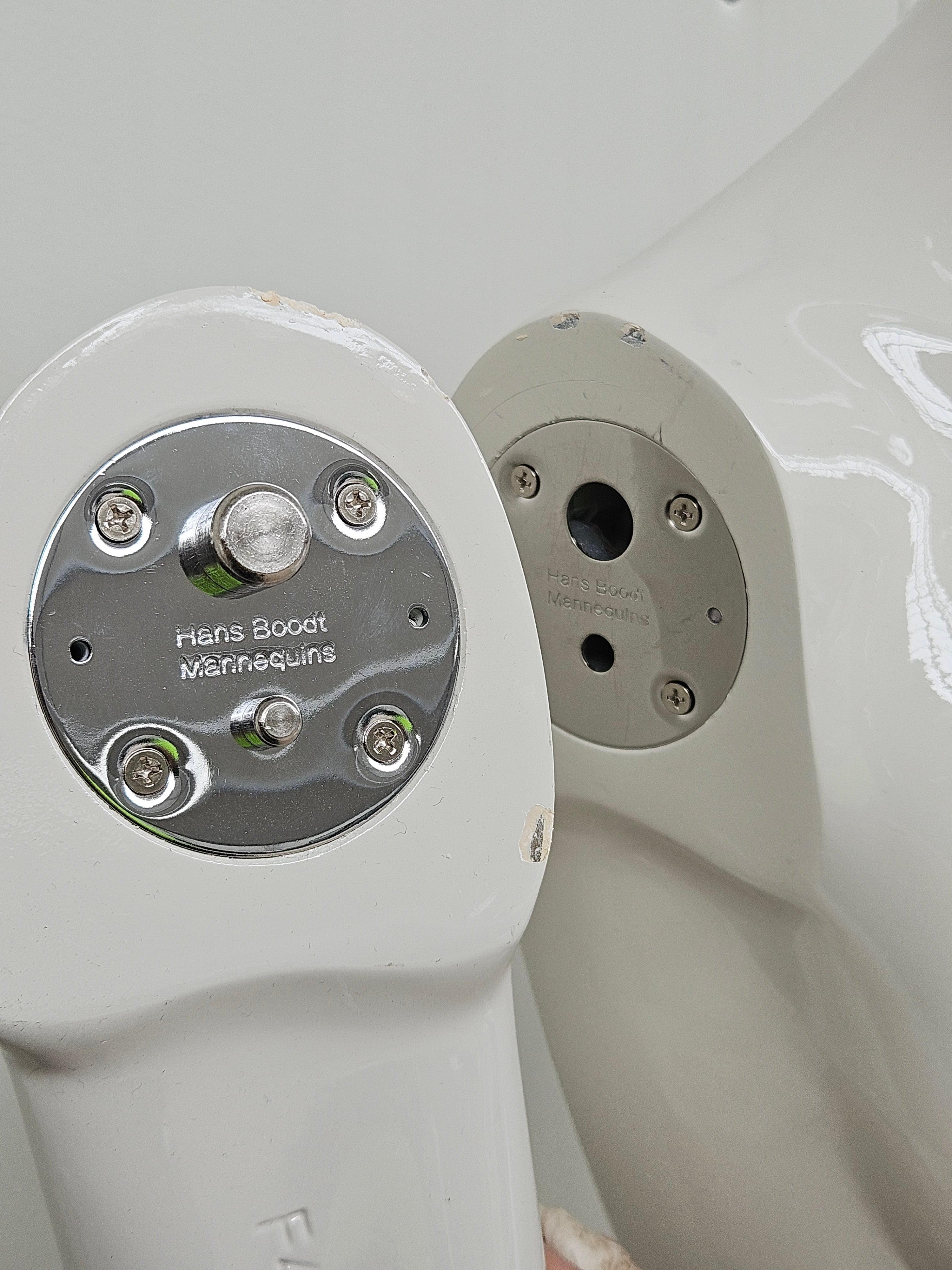 Mannequins female glossy white