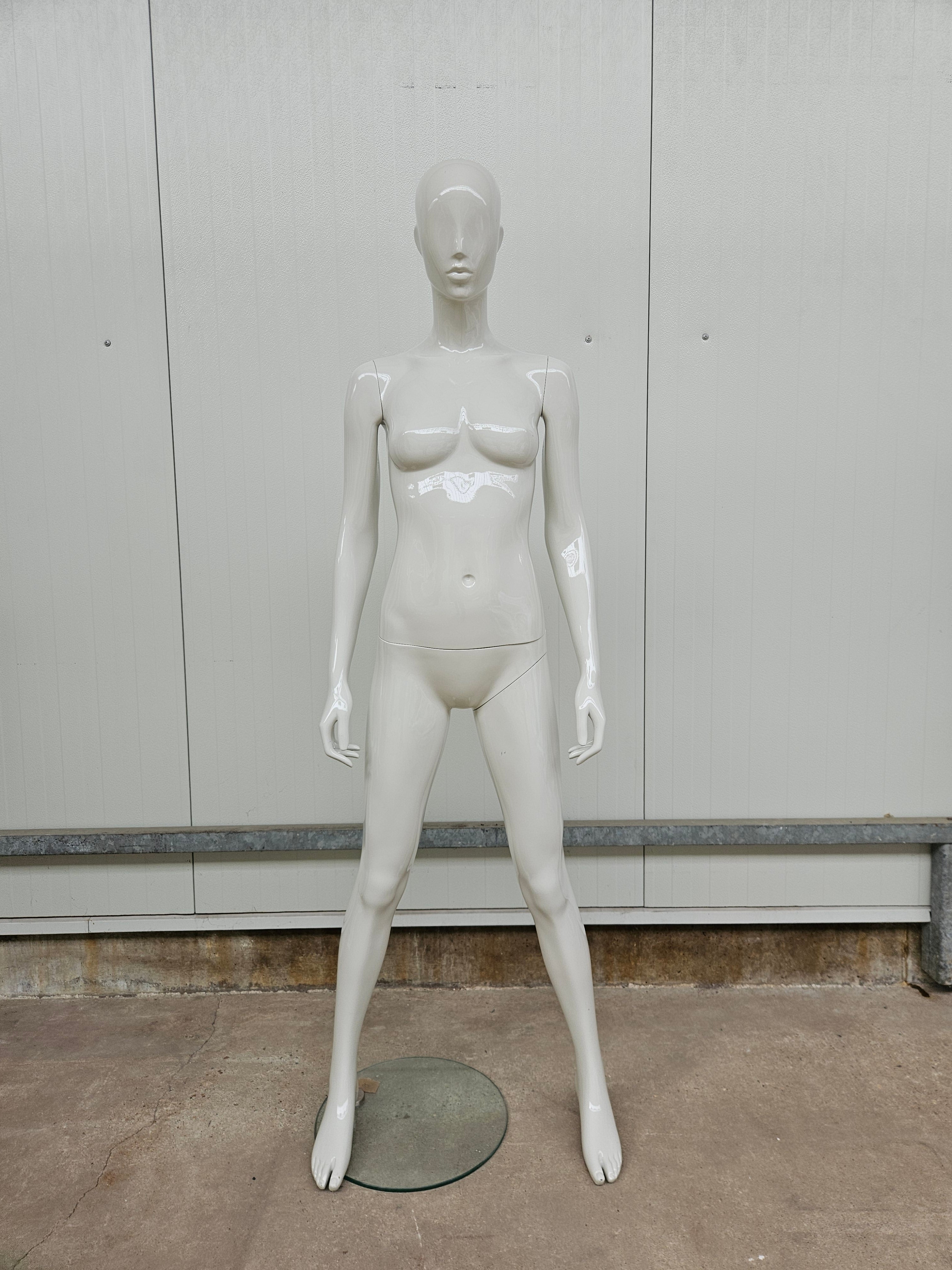 Mannequins female glossy white