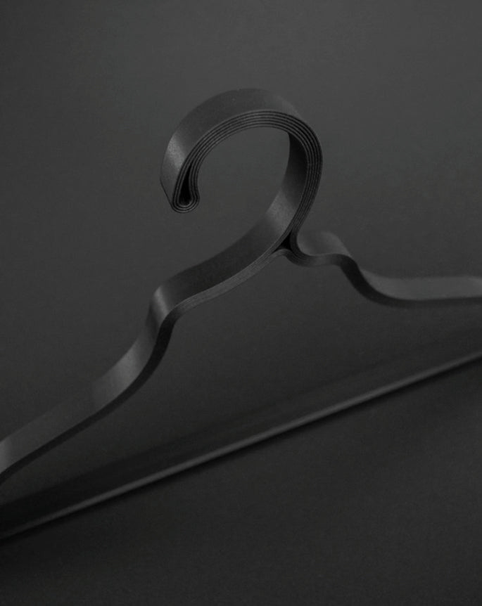 3D printed hanger black